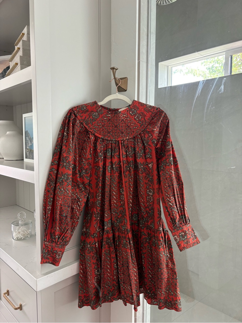 Ulla Johnson “Rosa” Tiered Smocked Mini Dress